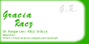 gracia racz business card
