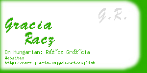 gracia racz business card